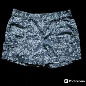 Calvin Klein Jeans Shorts Chino Casual Blue Floral Print Women (sz 6)